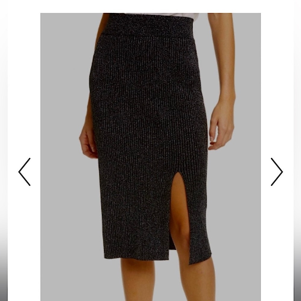 Club Monaco Sparkly Lurex Pencil Skirt